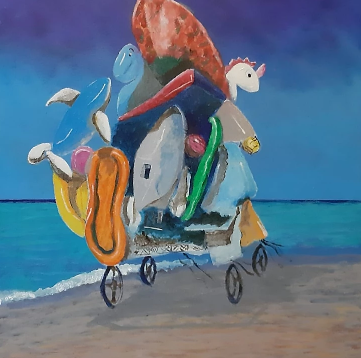 Giocattolaio Acrilico su tela 70x60