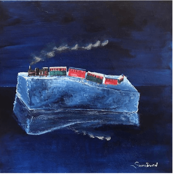 Iceberg Acrilico su tela 50x50