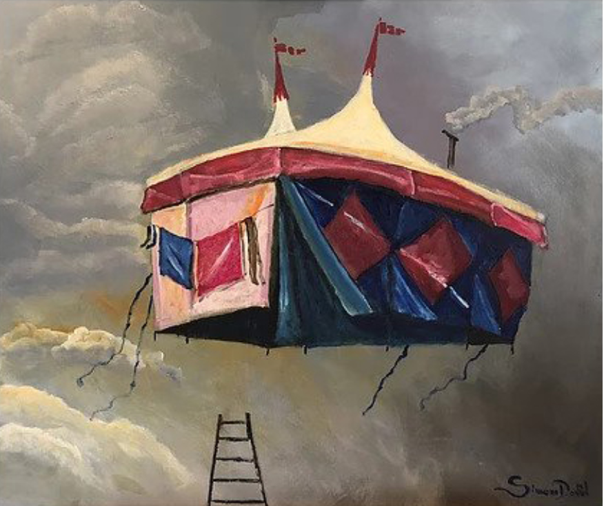 IL CIRCO FANTASTICO Acrilico su tela 60x70