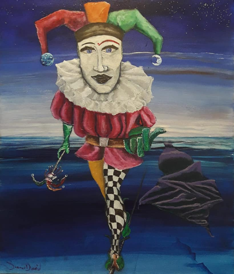 SCARAMUCCHE Acrilico su tela 60x70