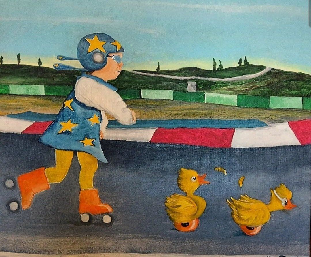 ANNARELLA MOTO GP Acrilico su tela 70x60