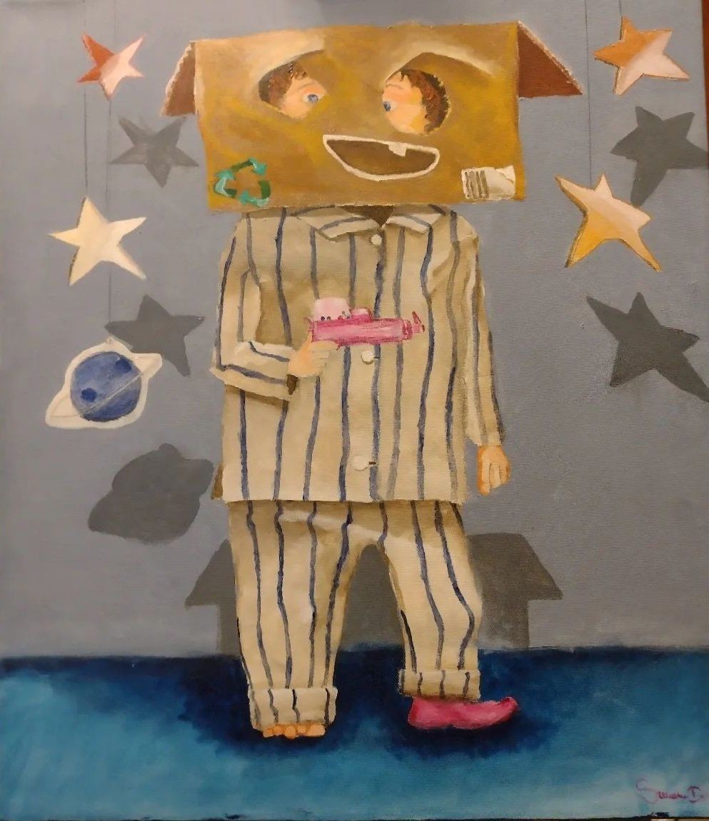 PIGIAMA PARTY Acrilico su tela 60x70