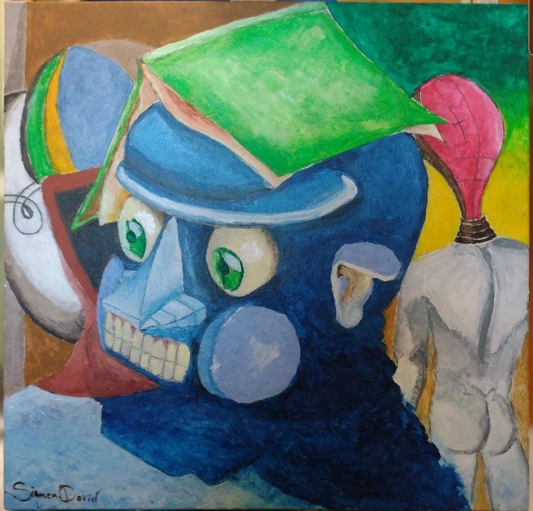 GUERRA Acrilico su tela 50x50