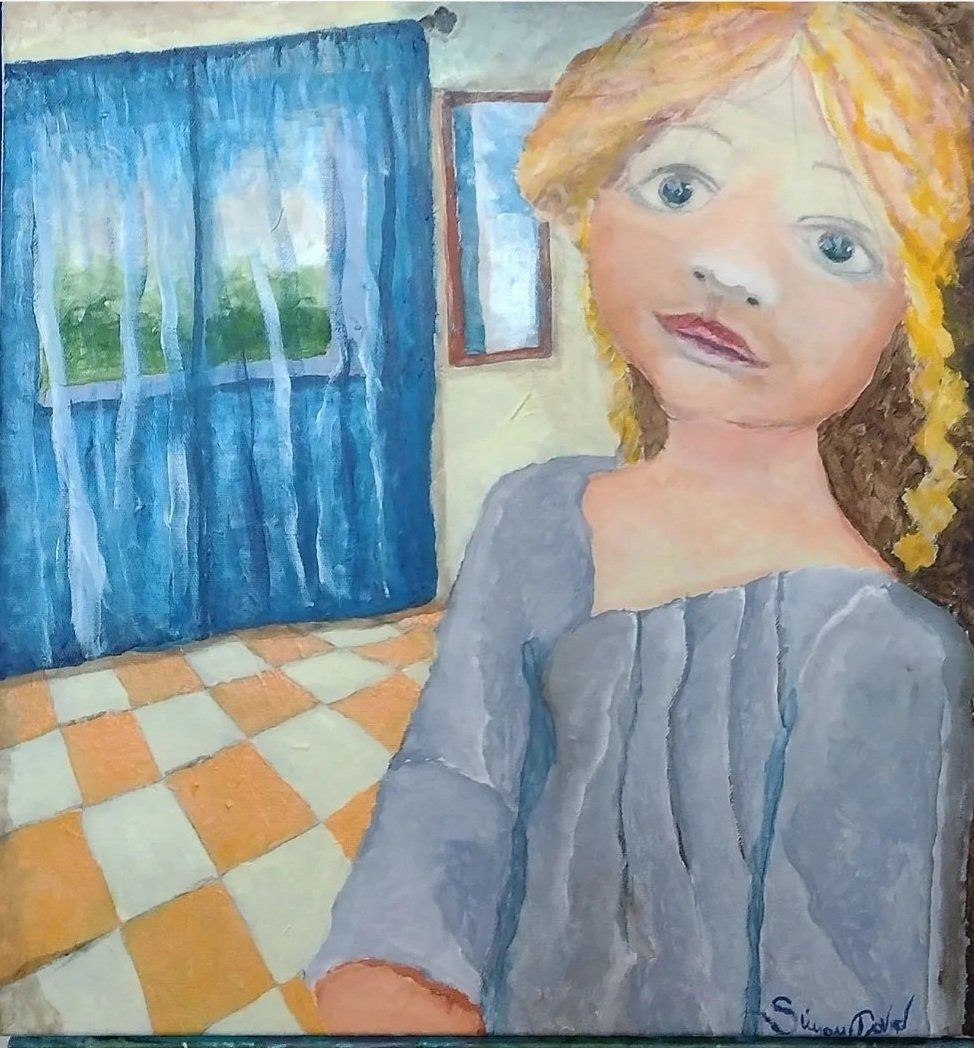 LE TENDE BLU Acrilico su tela 50x50