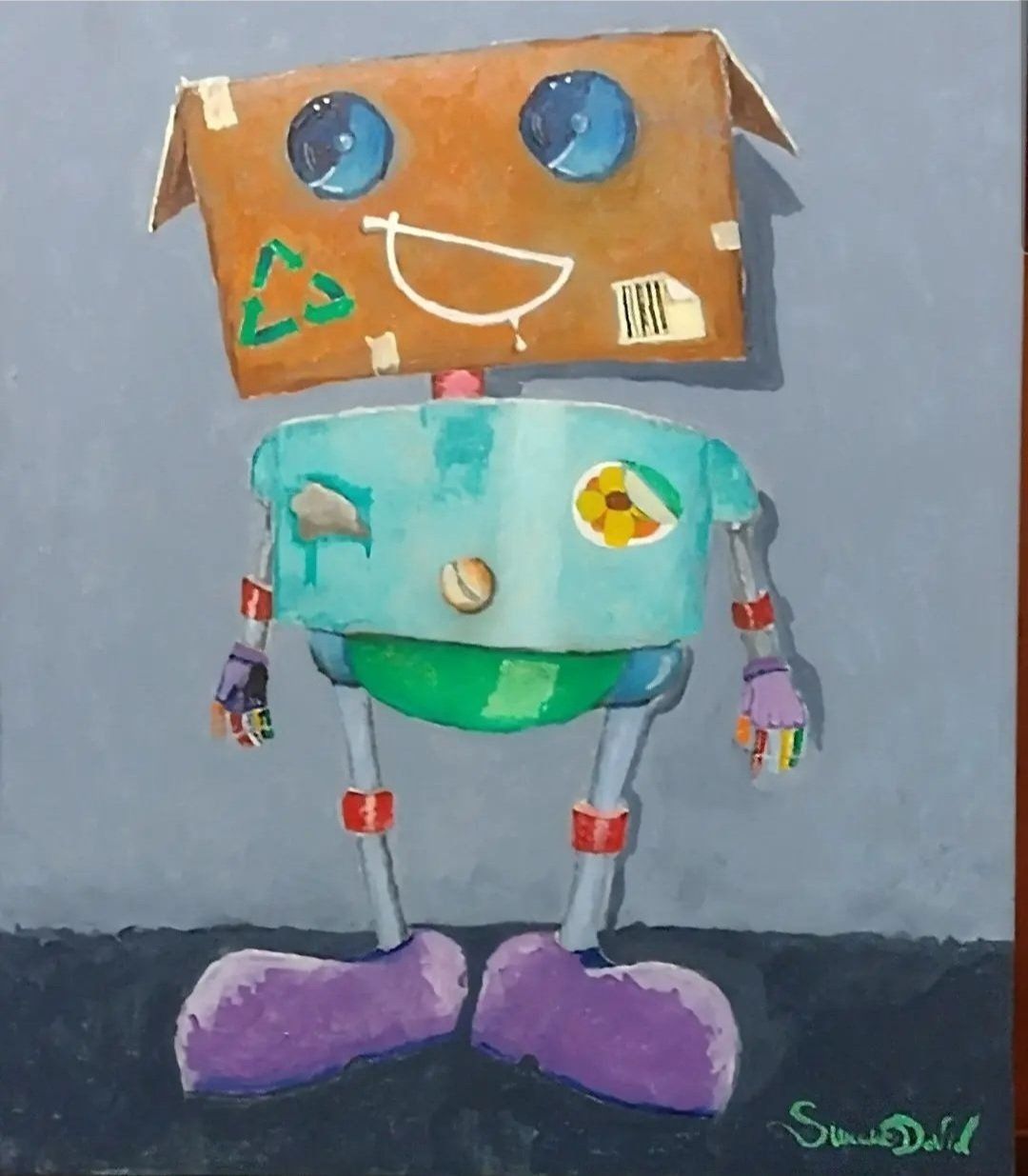 PIGIAMA PARTY Acrilico su tela 70x60