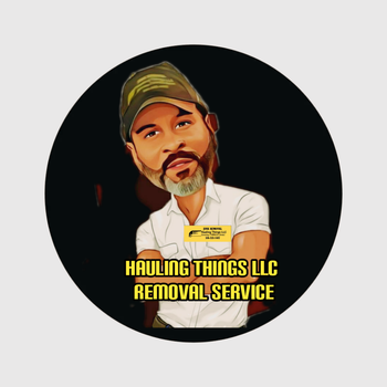 A logo for hauling things llc removal service