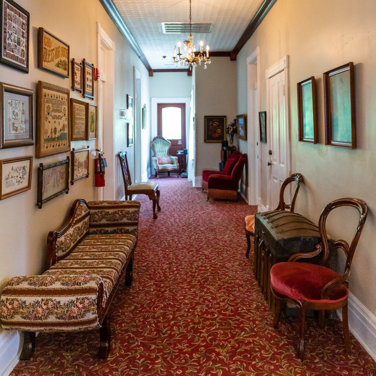 Grand Victorian Inn hallway