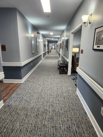 Finished hallway after remodel