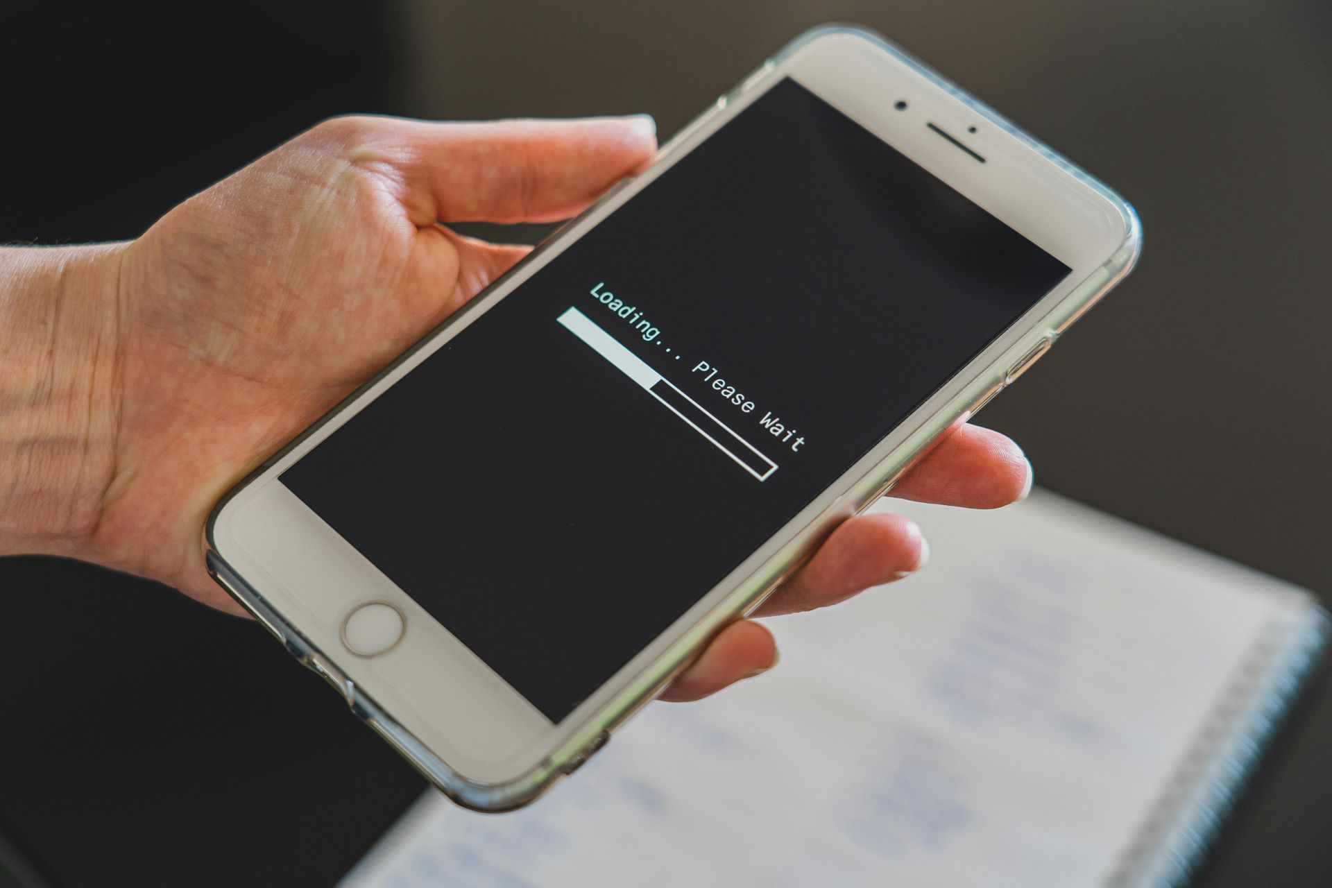 Slow website loading on a smartphone