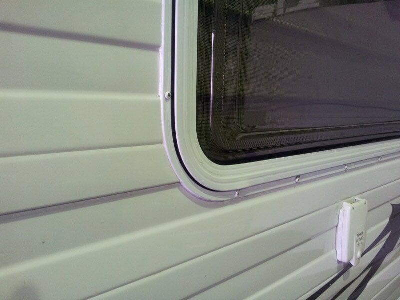A Close Up Of A Window On The Side Of A Camper — Lake Macquarie Caravan Repairs In Maitland, NSW