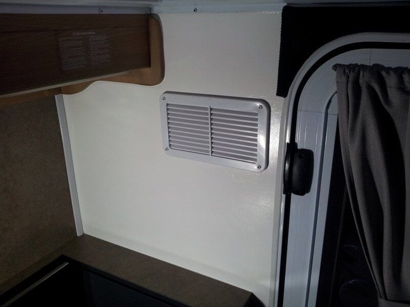 A White Wall With A Vent On It — Lake Macquarie Caravan Repairs In Port Stephens, NSW