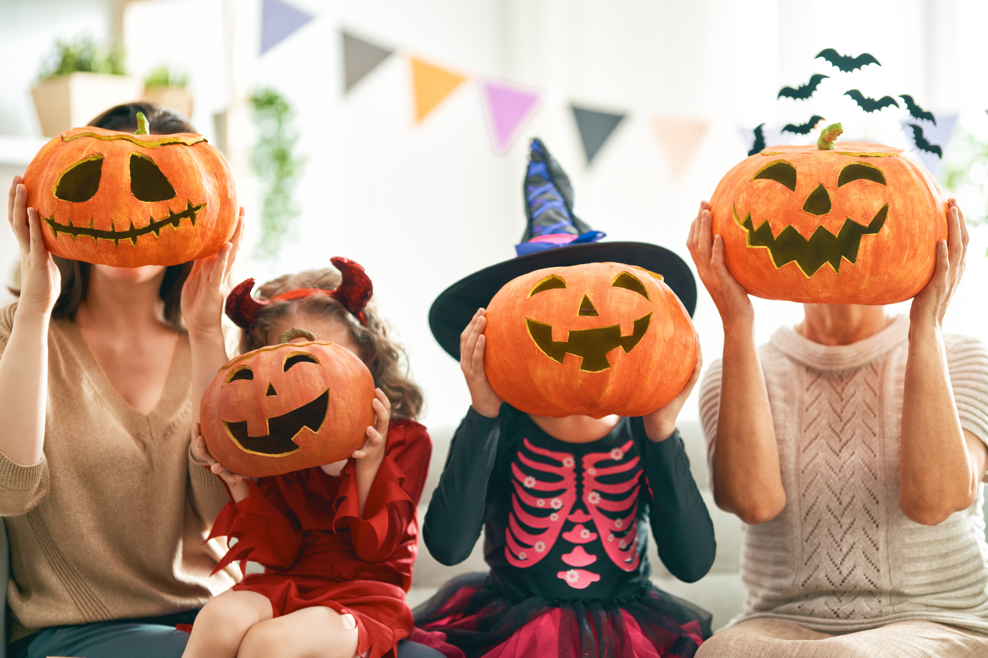  The family enjoys Halloween safe from any Texas allergens that come with the season.