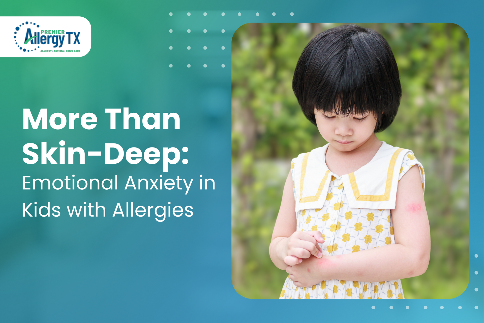 Allergies in kids can affect their overall well-being, often starting with red, blotchy skin and end