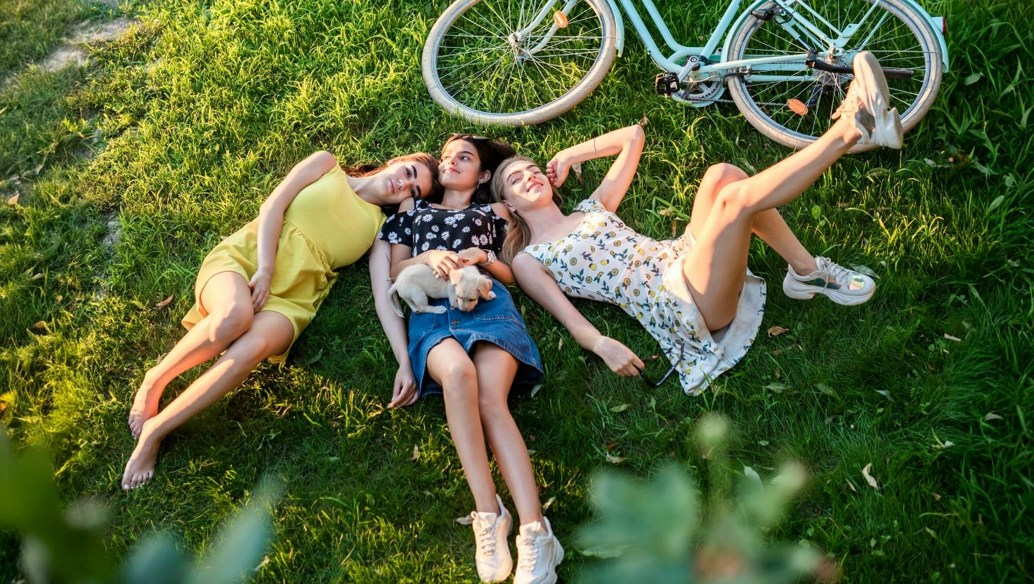 Friends enjoying the beautiful outdoors without worrying about their allergies after getting allergy shots.