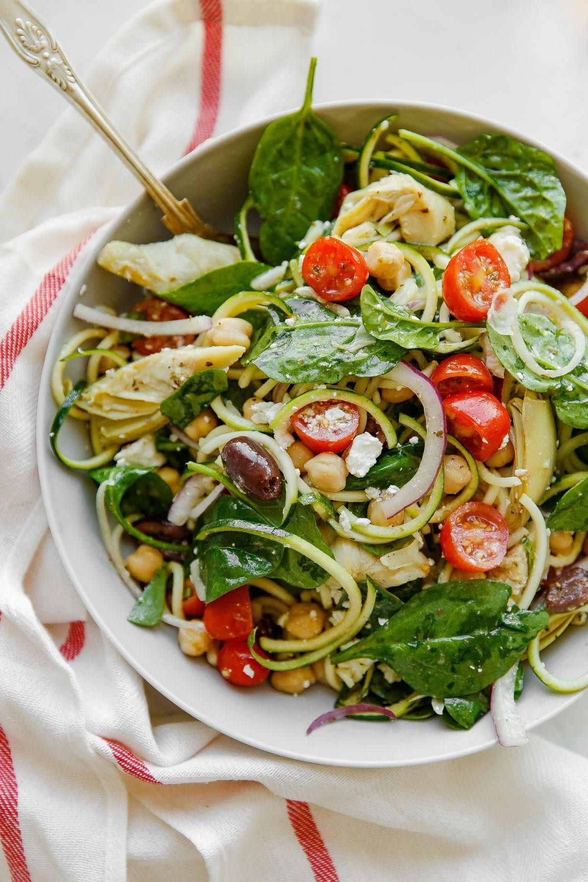 Mediterranean Zucchini Noodle Pasta