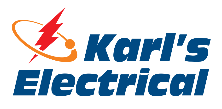 A logo for karl 's electrical with a lightning bolt