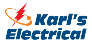 A logo for karl 's electrical with a lightning bolt