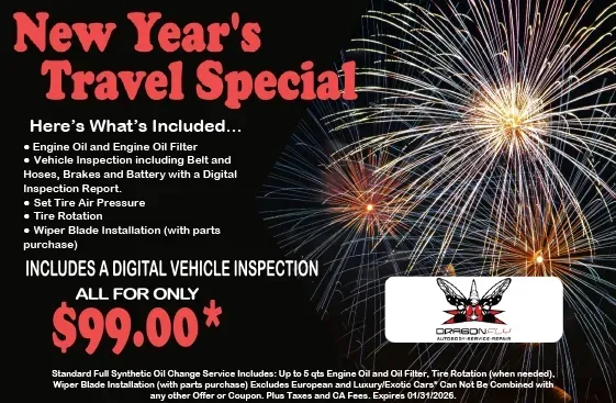 New Year's Travel Special All For $99.00 | Dragonfly Automotive