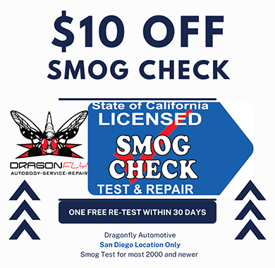$10 Off Smog Check | Dragonfly Automotive