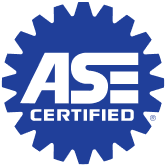 ASE logo | Dragonfly Automotive 