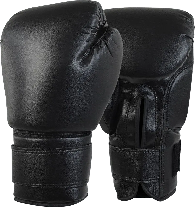 a pair of black boxing gloves on a white background