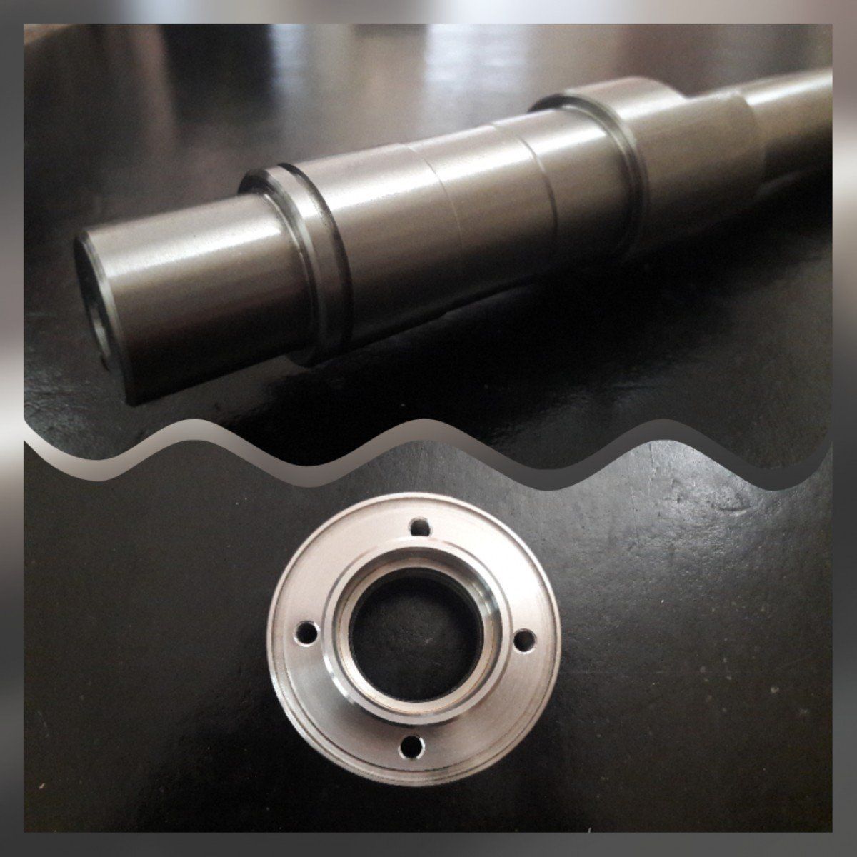 pezzi di ricambio per macchinari industriali in metallo