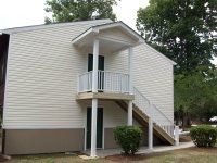 Newly Painted Side Stair — Greensboro, NC — CNE Home Improvement