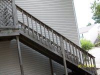 Before Stair — Greensboro, NC — CNE Home Improvement