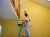Man Painting A Wall — Greensboro, NC — CNE Home Improvement