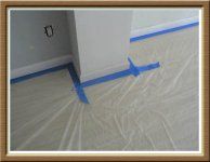 Plastic Sheet Cover In Floor — Greensboro, NC — CNE Home Improvement
