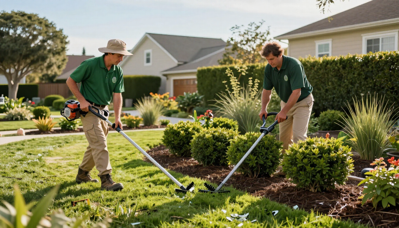 Calli Brothers crew maintaining a Bay Area yard