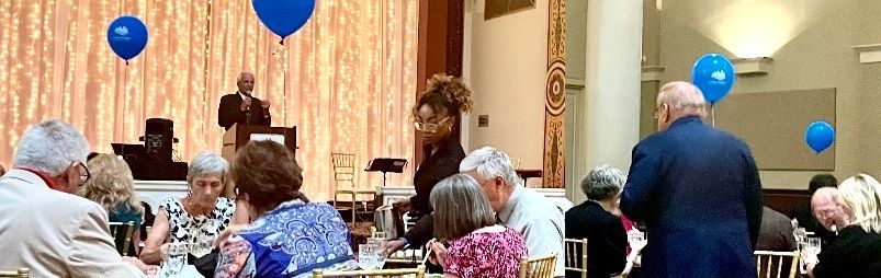 Dale and Don Hodor at the front podium