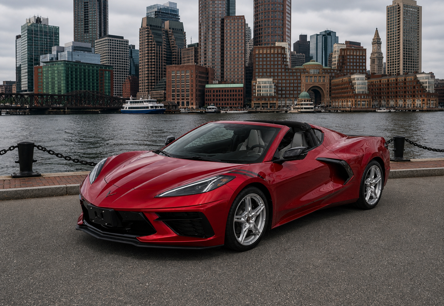 Violet Red Corvette C8