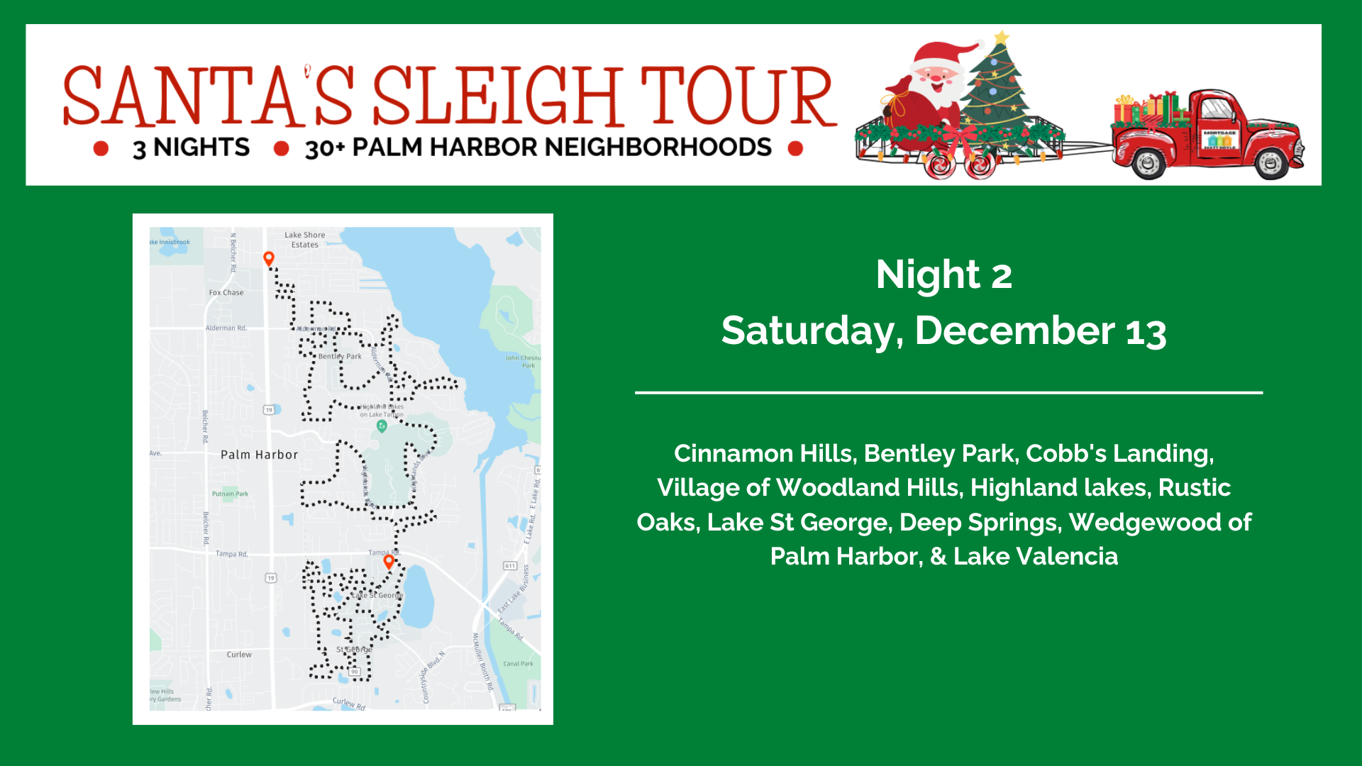 Santa's Sleigh Tour, Palm Harbor, FL - Night 2