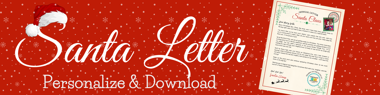 Santa Letter: Customize & Download