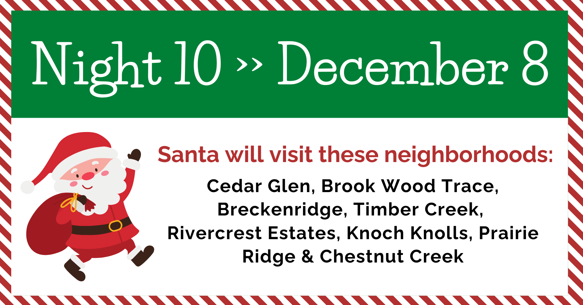 Night 9 of Santa's Sleigh Tour 2024