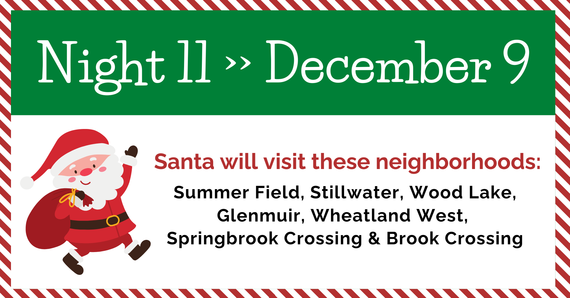 Night 11 of Santa's Sleigh Tour 2024