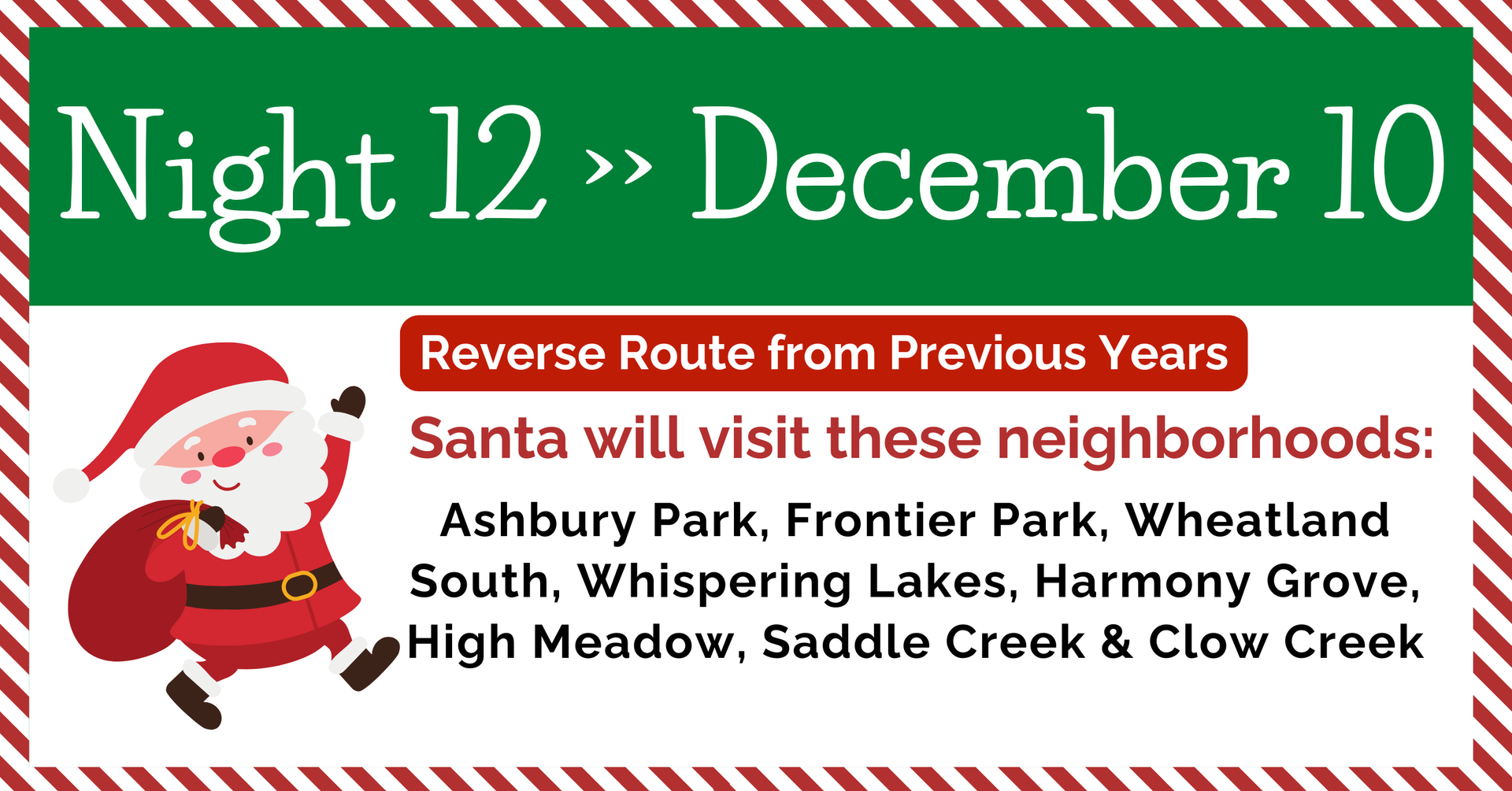 Night 12 of Santa's Sleigh Tour 2024