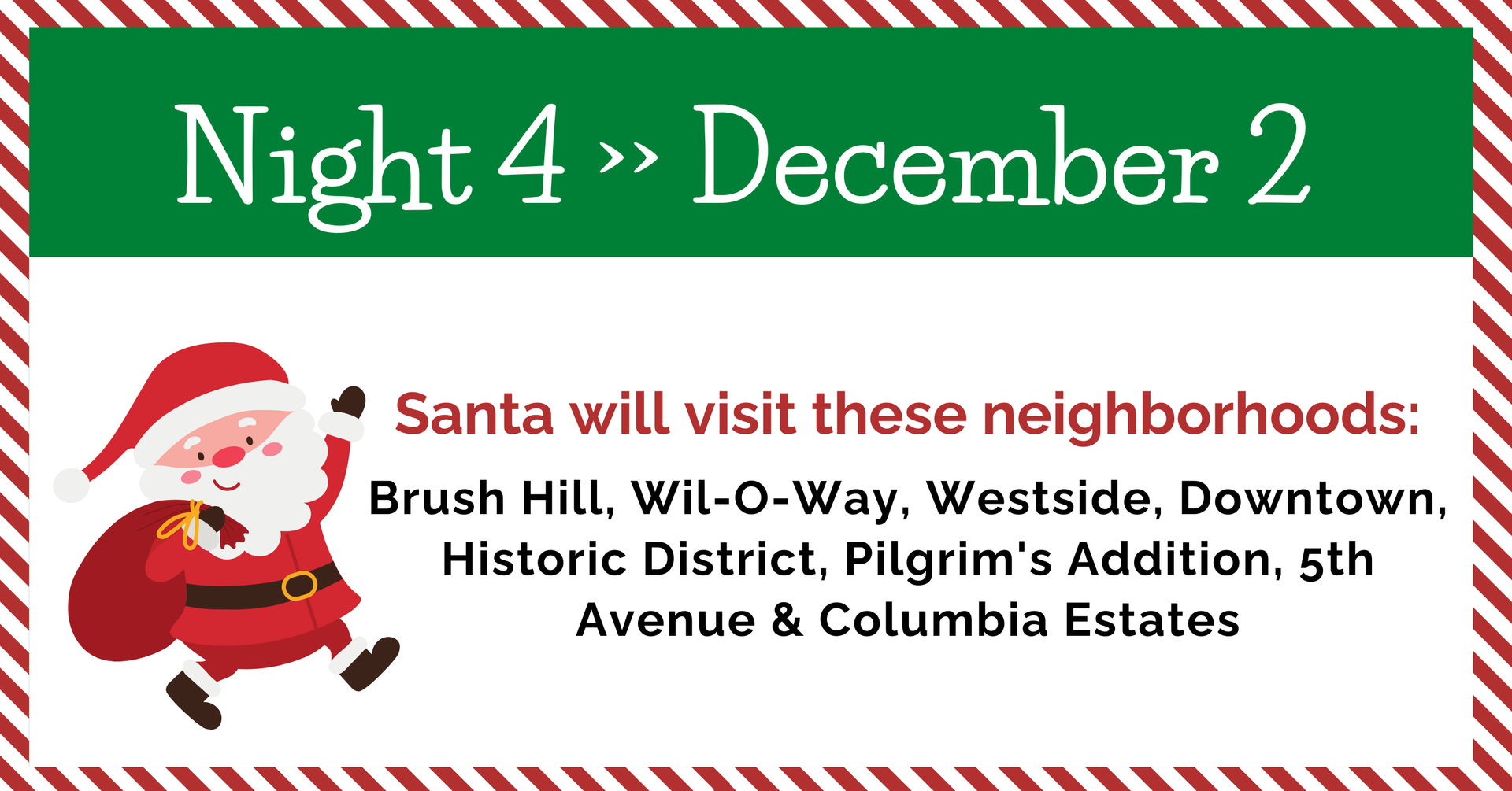 Night 4 of Santa's Sleigh Tour 2024