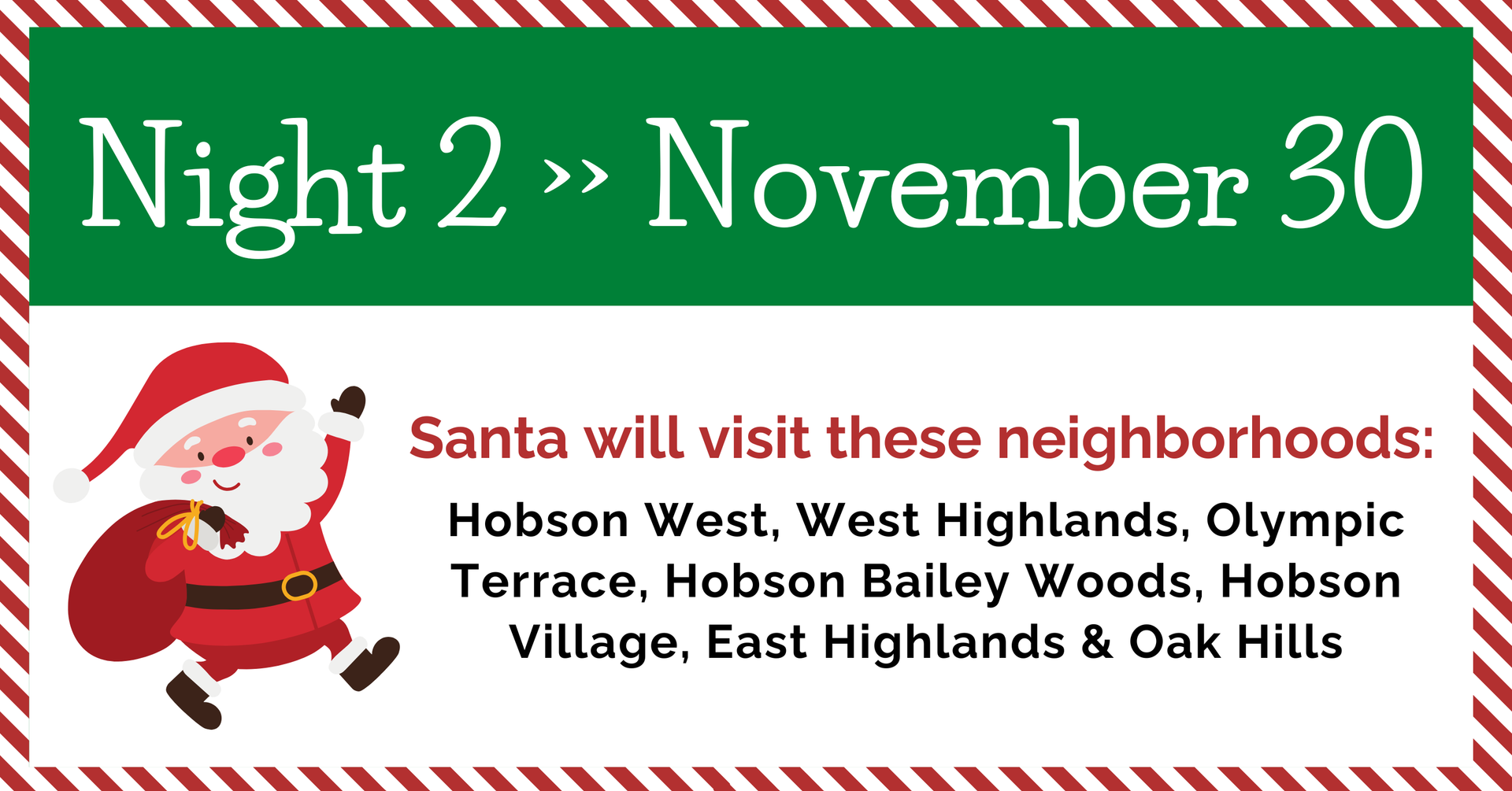 Night 2 of Santa's Sleigh Tour 2024