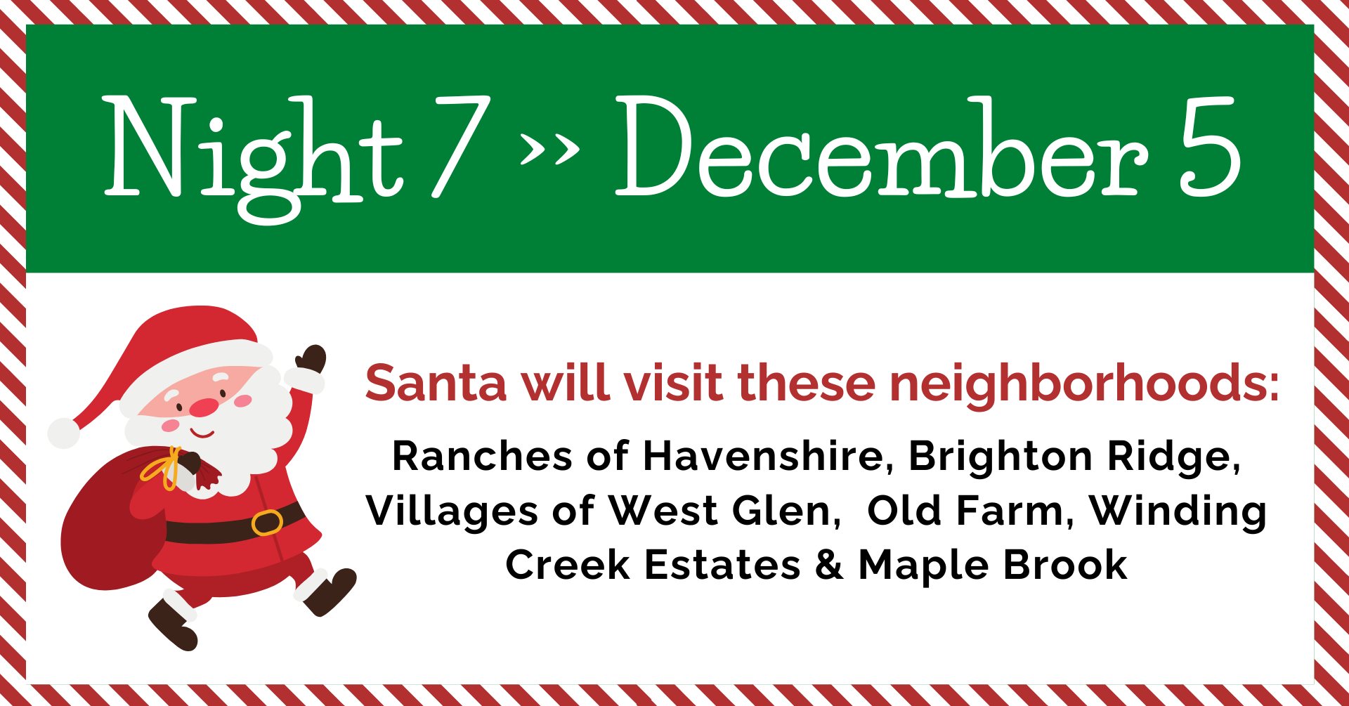 Night 7 of Santa's Sleigh Tour 2024