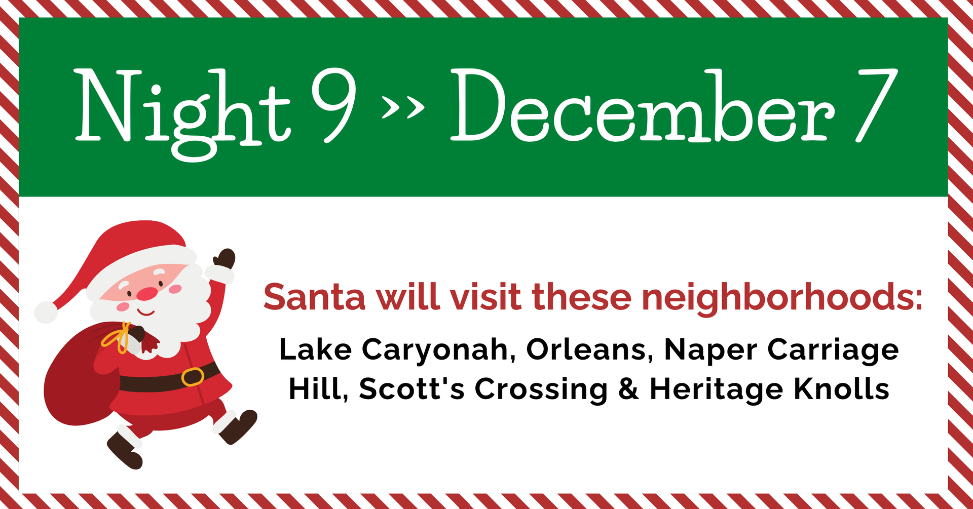 Night 9 of Santa's Sleigh Tour 2024