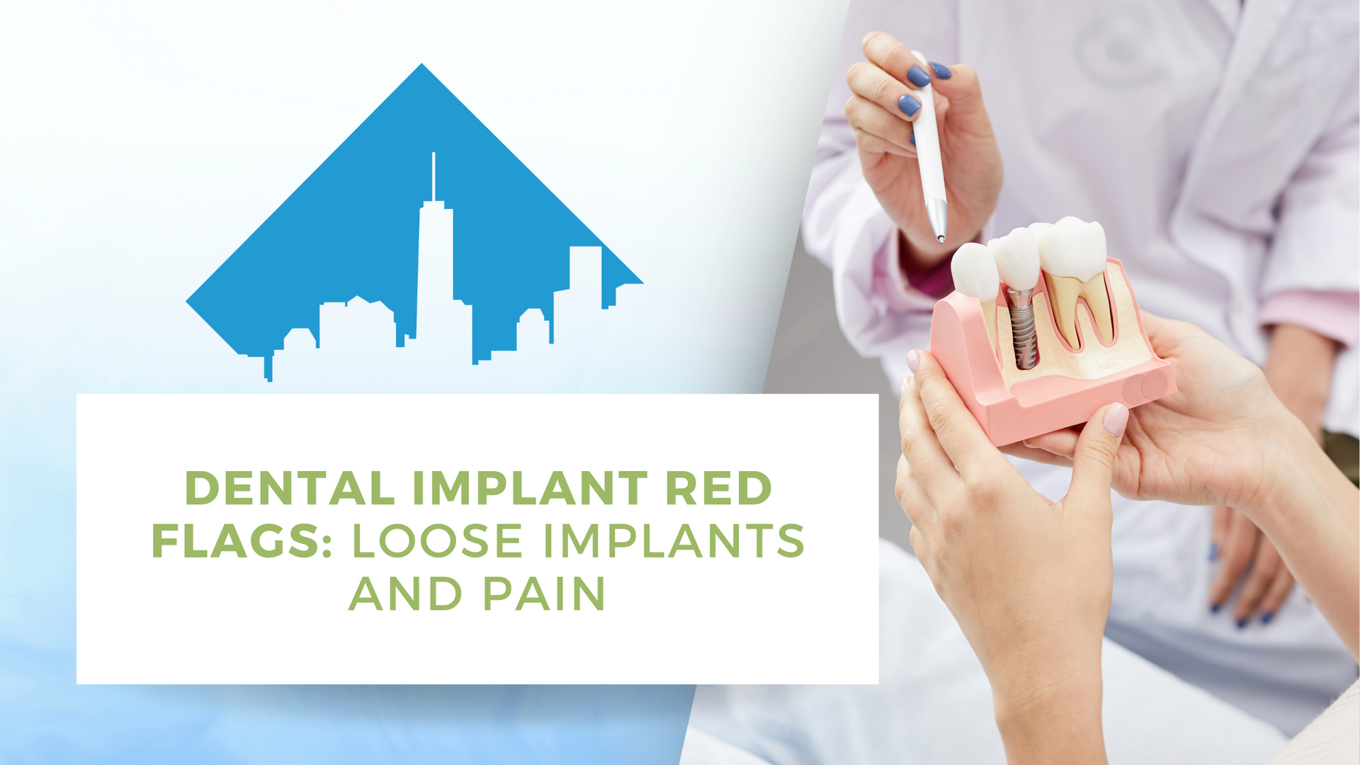 A dental implant red flags loose implants and pain