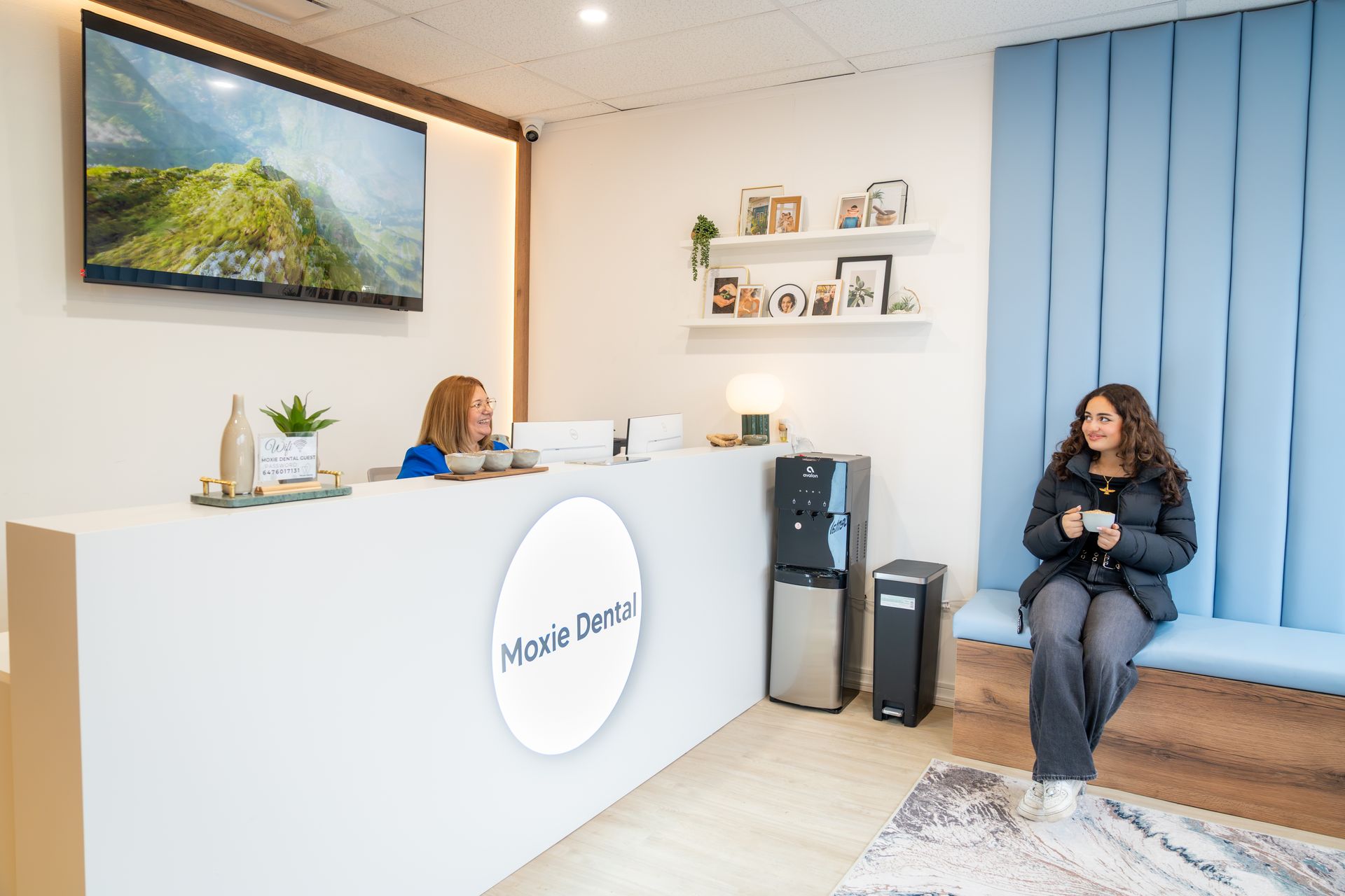 Moxie Dental Office Reception area