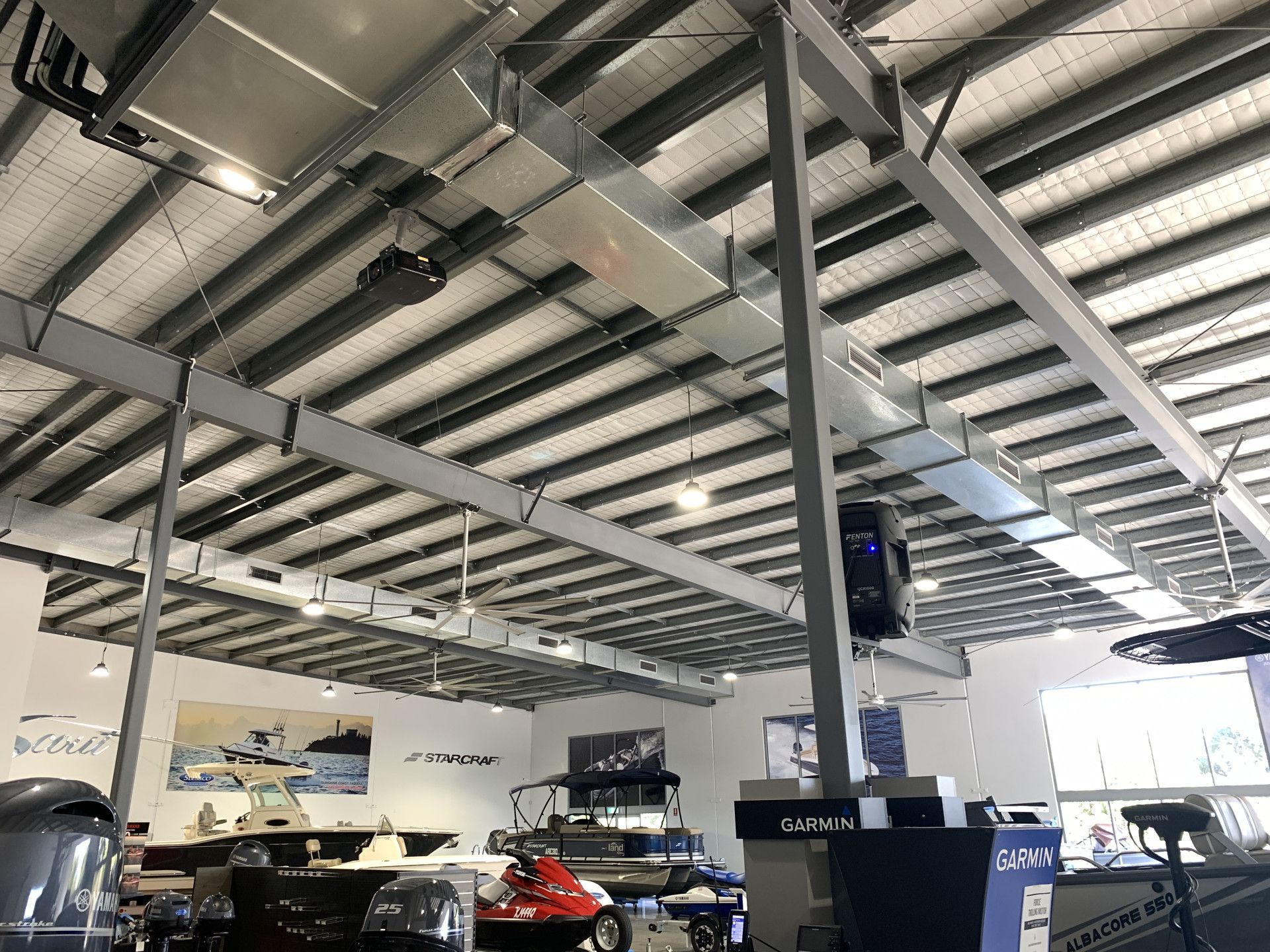 The inside of a building with a ceiling that is very high. — Keystone Engineering Sheet Metal Industries in Noosaville, QLD