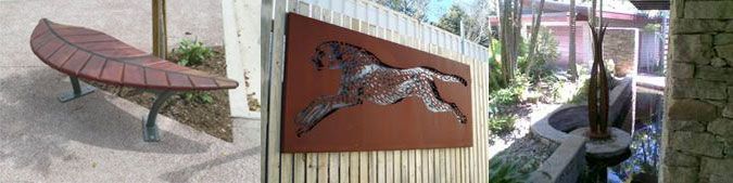 A picture of a cheetah on a wall and a picture of a horse on a bench — Keystone Engineering Sheet Metal Industries in Noosaville, QLD