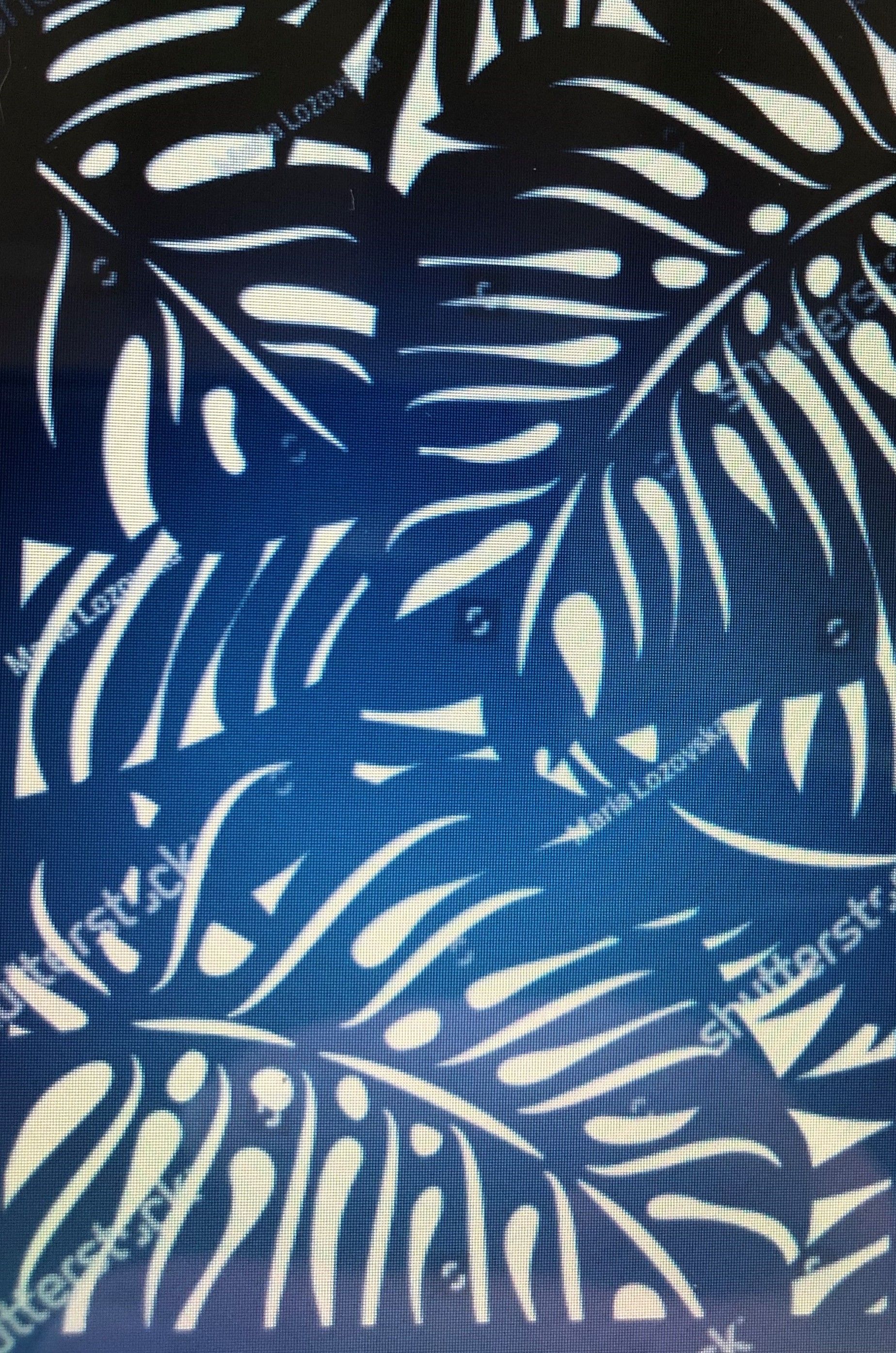 A blue background with white leaves on it — Keystone Engineering Sheet Metal Industries in Noosaville, QLD