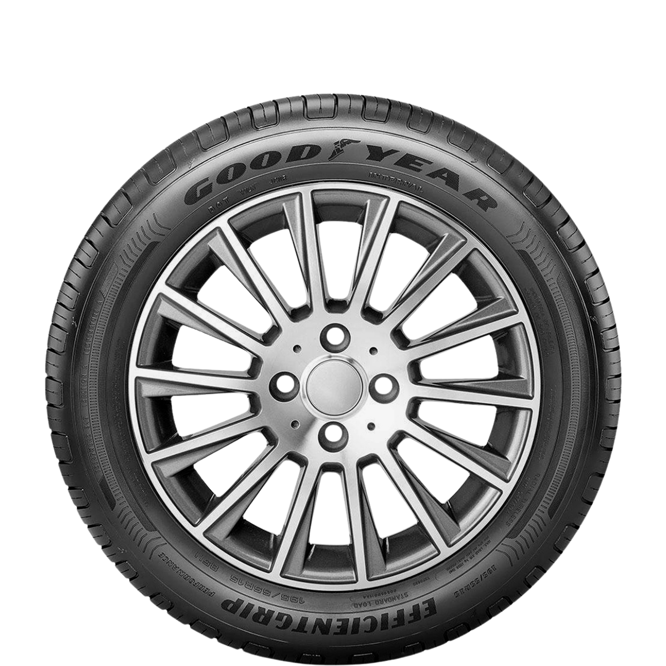 Padrão de piso do pneu DERUIBO em preto e cinza.