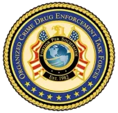 The logo for organized crime drug enforcement task forces