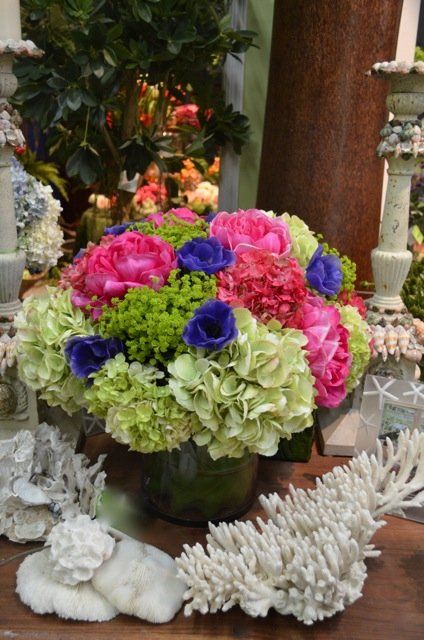 Silk Flowers — Custom Bouquet Of Anenomes, Hydrangeas, Starflower, Peonies in Wellington, FL